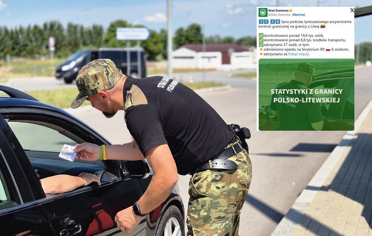 The Border defender  has already detained over 40 people on the Polish-Lithuanian border