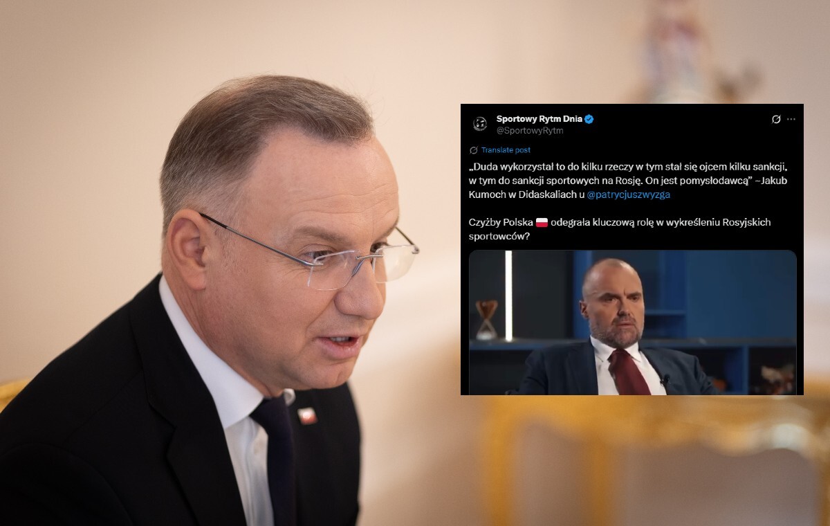 Kumoch: president   Duda is the originator of sports sanctions