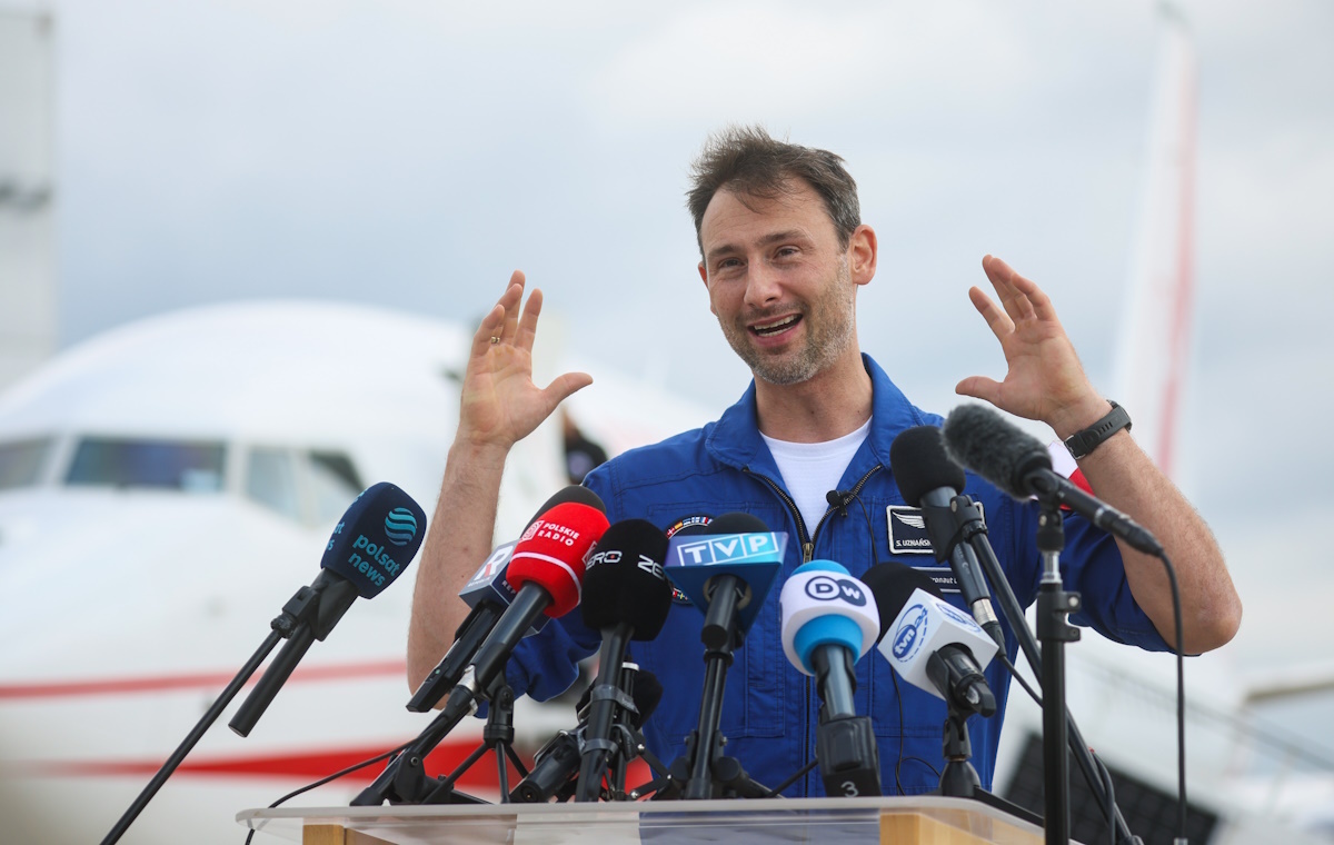 Uznański-Wiśniewski wylądował w Kolonii."Niesamowity moment"