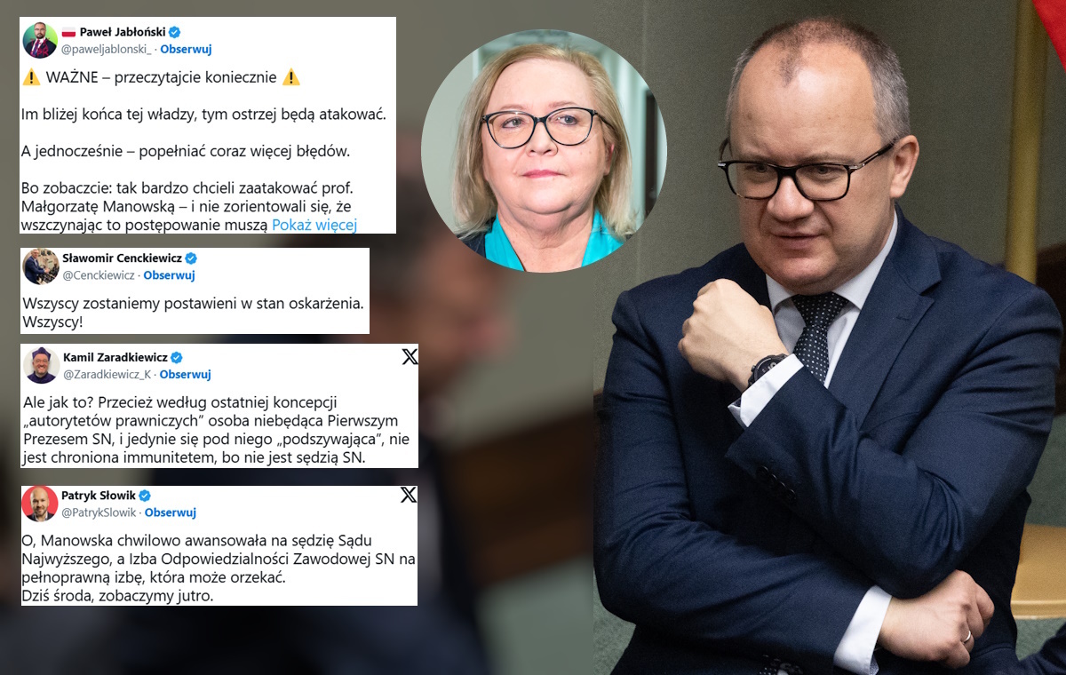 The Bodnar supporters want to revoke Manowska's immunity. COMMENTS