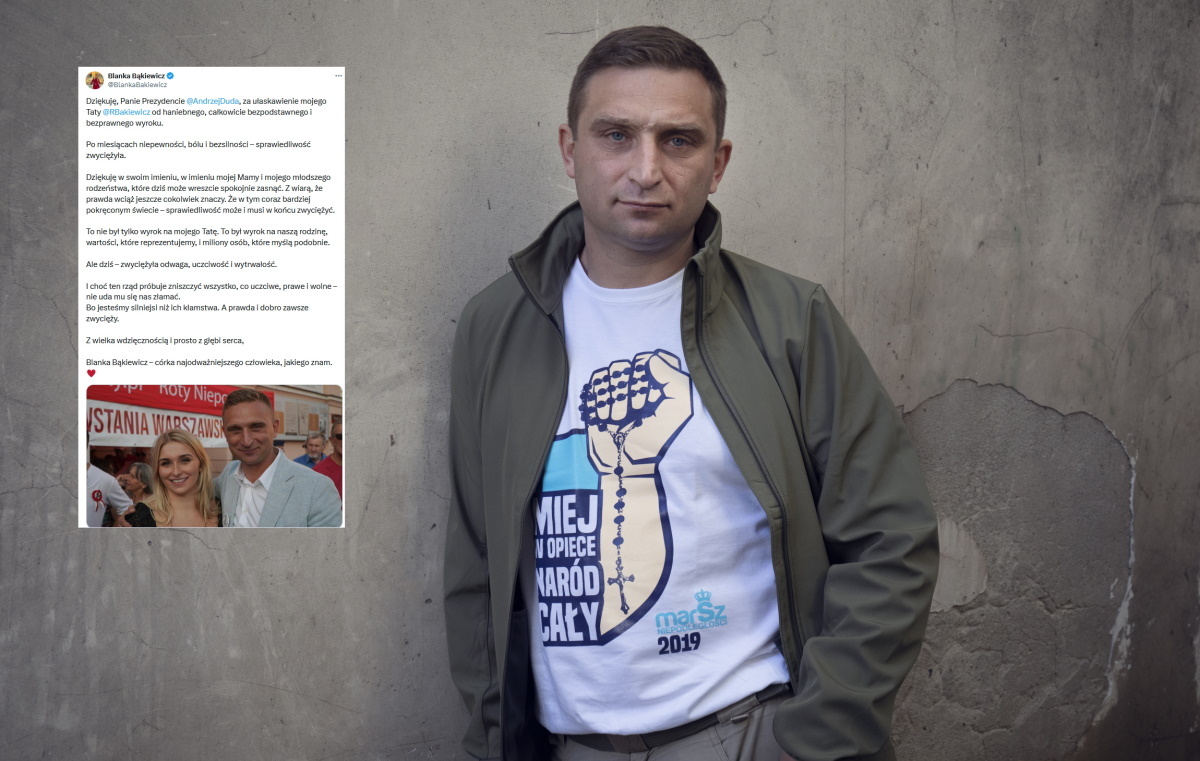 A moving post by Bąkiewicz's daughter! "It was a conviction  on the family"