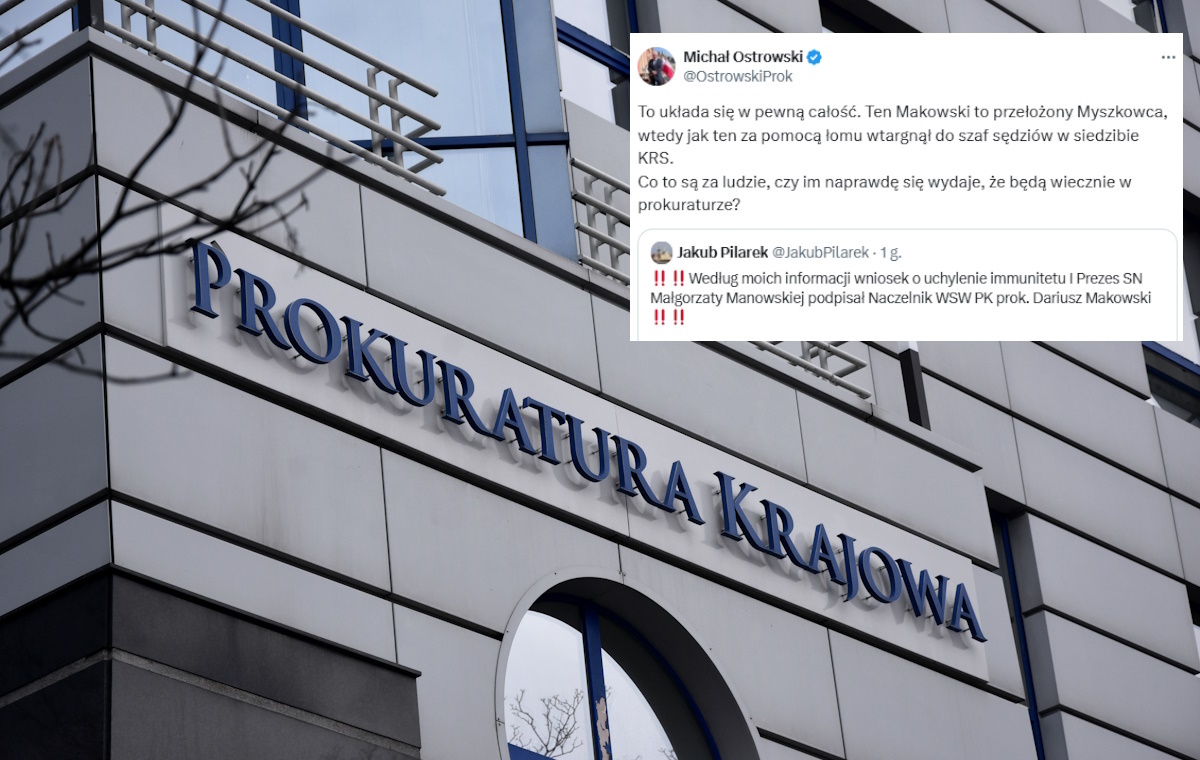 Who signed the motion regarding Manowska? Ostrowski about Makowski
