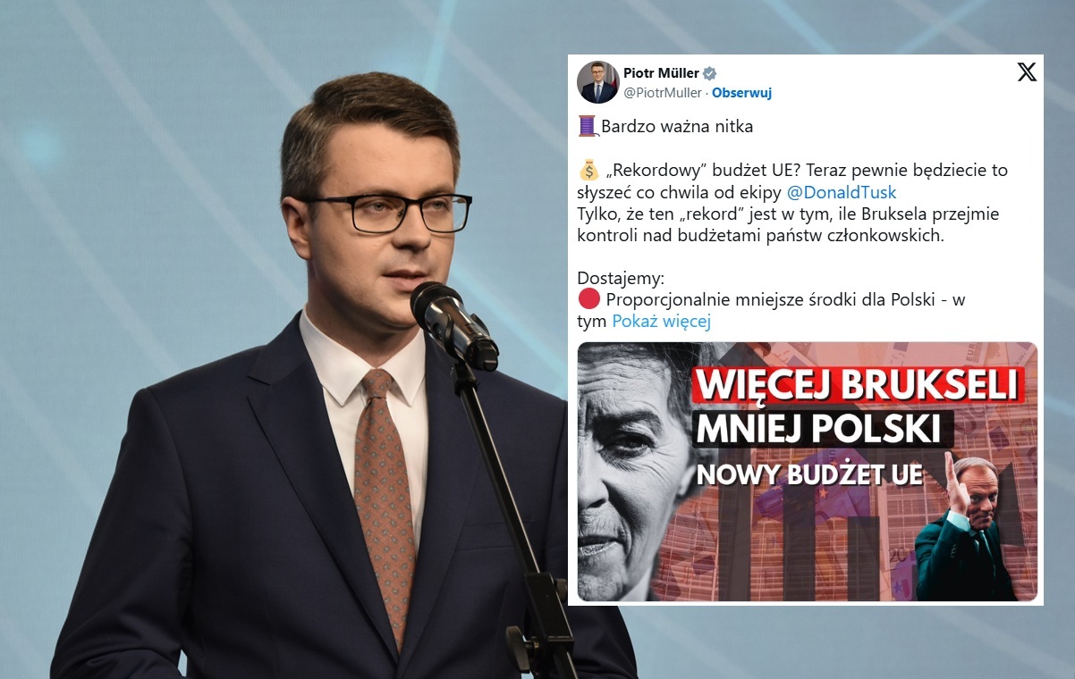 Müller wypunktował projekt budżetu UE. "Mniej suwerenności"