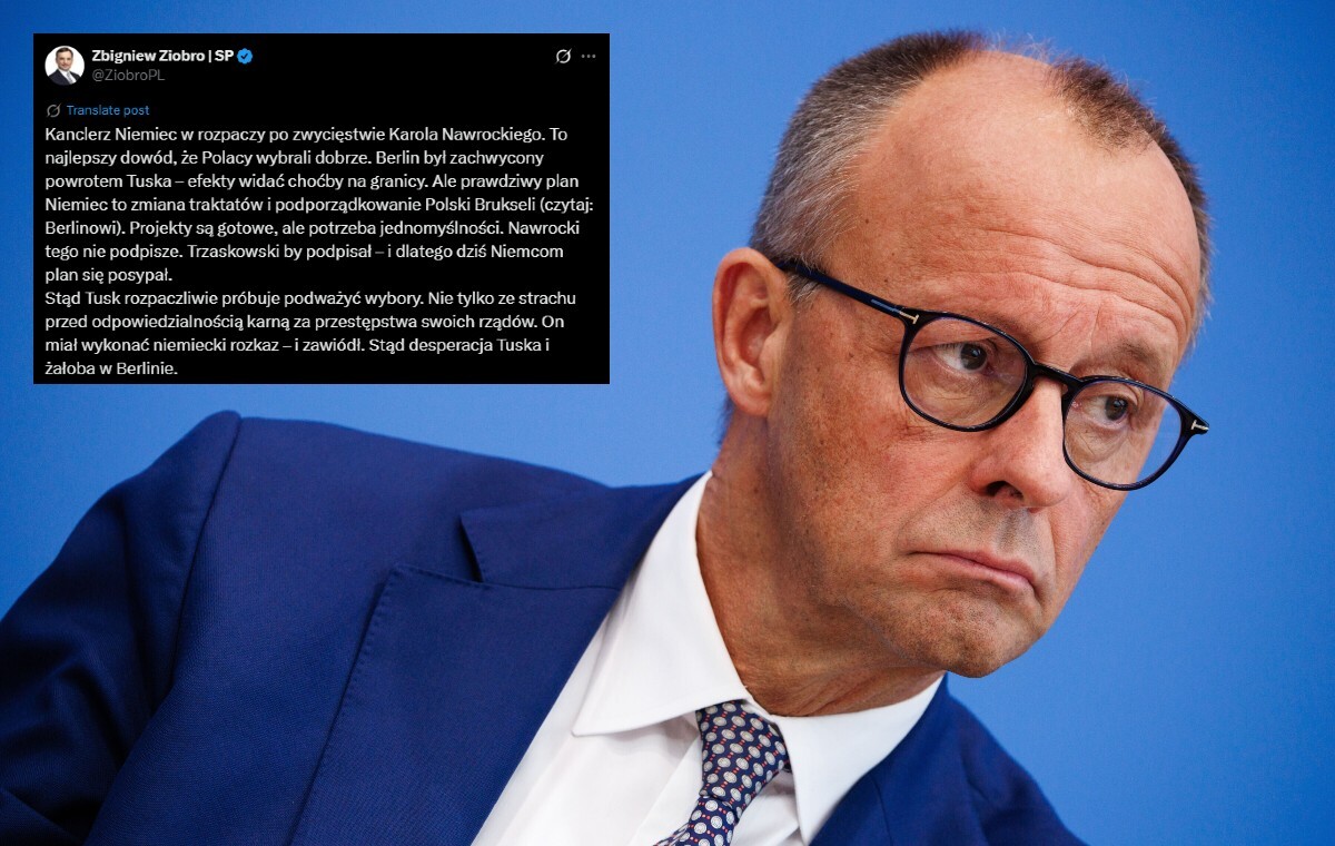 Ziobro: Stąd desperacja Tuska i żałoba w Berlinie