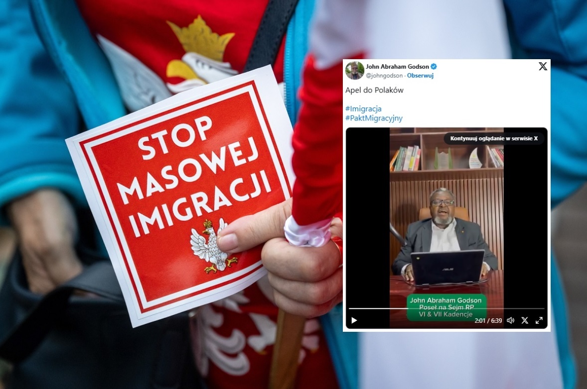 Absurdalna odezwa Godsona do Polaków ws. migracji. WIDEO