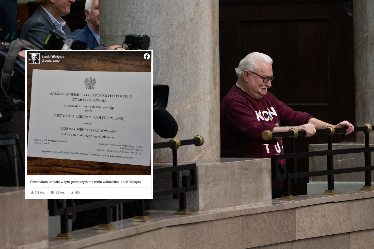 Brak klasy! Wałęsy nie będzie na zaprzysiężeniu Nawrockiego