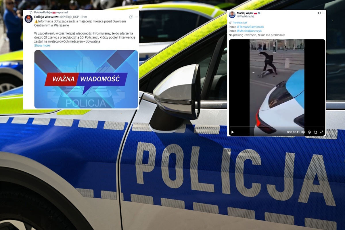 Bójka przy Dworcu Centralnym. Policja zabiera głos