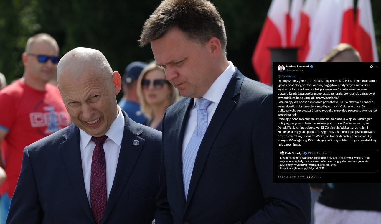 Różański zbadał poglądy polityczne żołnierzy. "GW" w szoku?