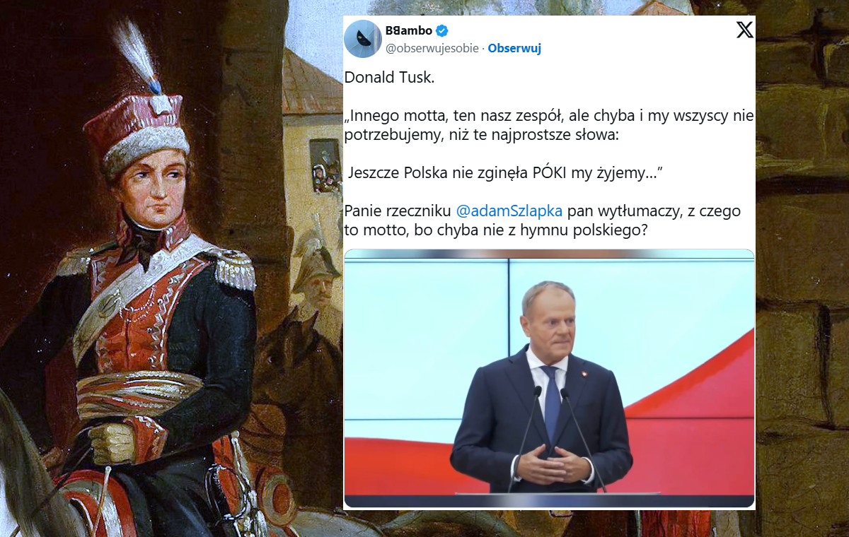 Miał być patos, wyszło marnie. Tusk nie zna polskiego hymnu?