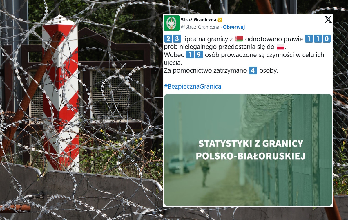 Nielegalni migranci sforsowali granicę. realizowane są poszukiwania