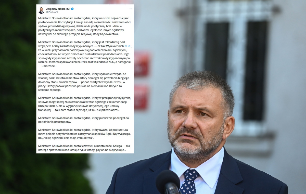 W punkt! Ziobro podsumował wybór Żurka!