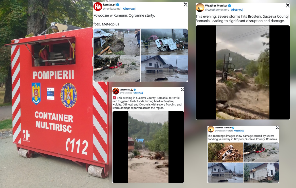 Powódź w Rumunii. Jest pierwsza ofiara i setki ewakuowanych