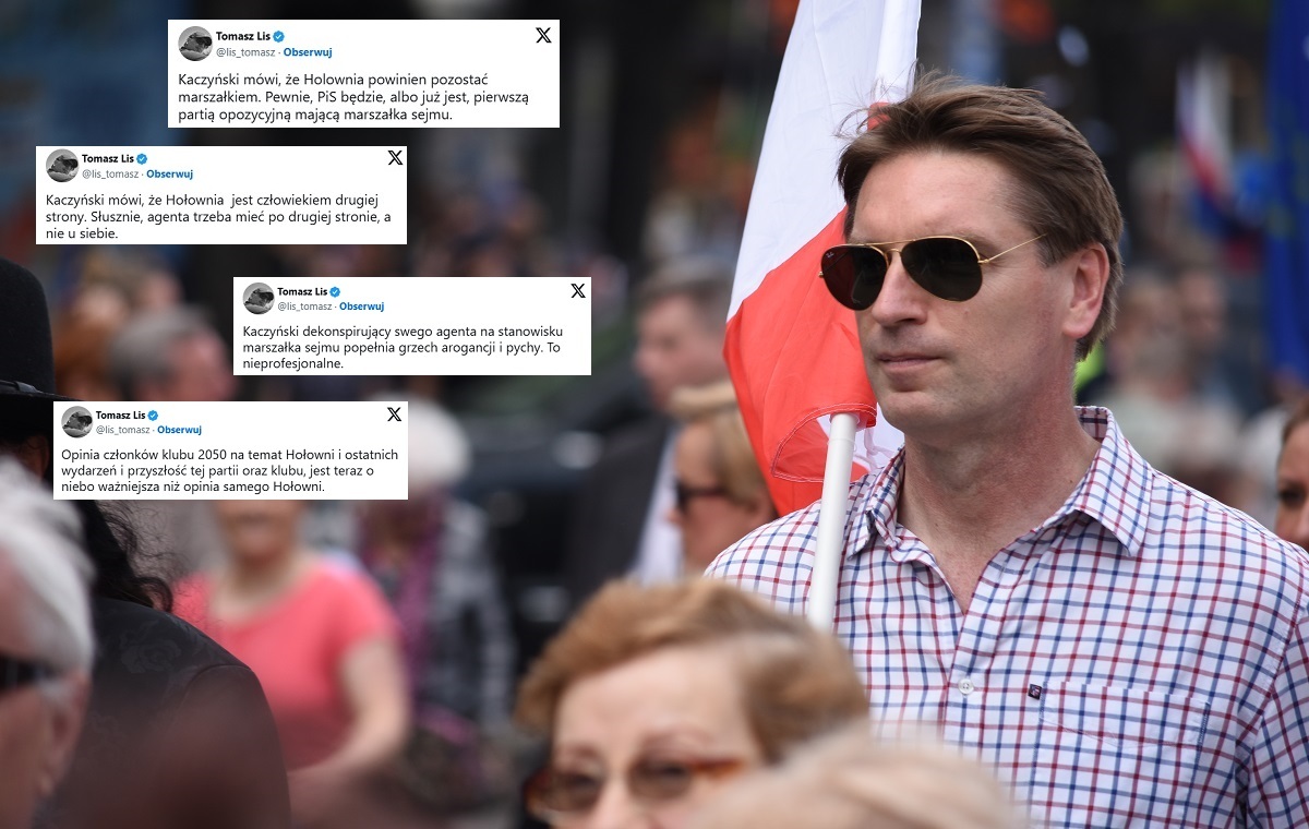 Lis znów uderza w Hołownię! Pisze o "agencie Kaczyńskiego"