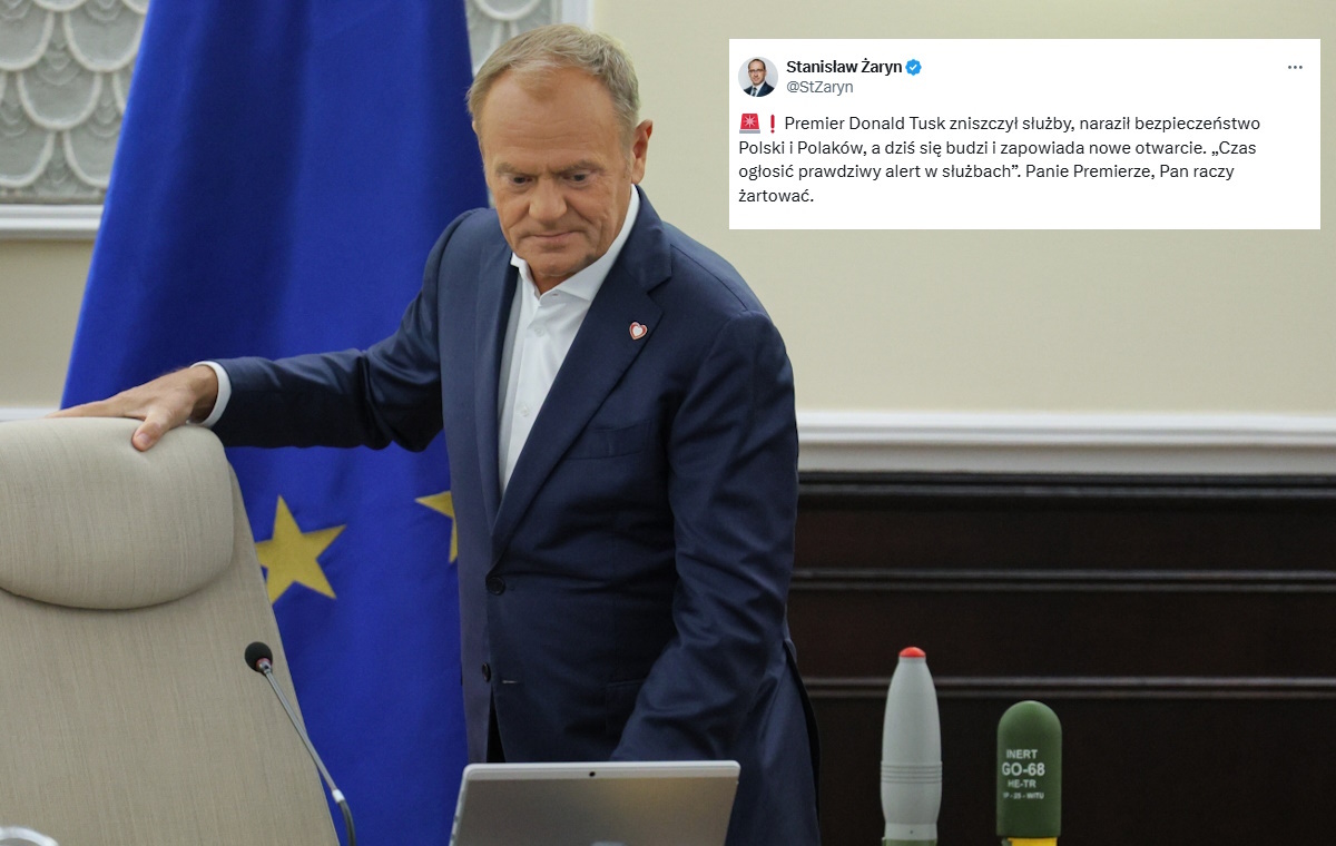 Tusk ogłosił alert dla służb. Żaryn: Dziś się budzi