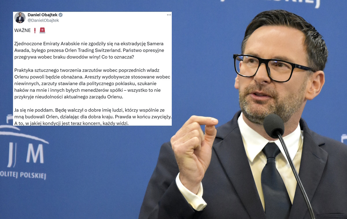 Obajtek: ZEA nie zgodziły się na ekstradycję Samera Awada