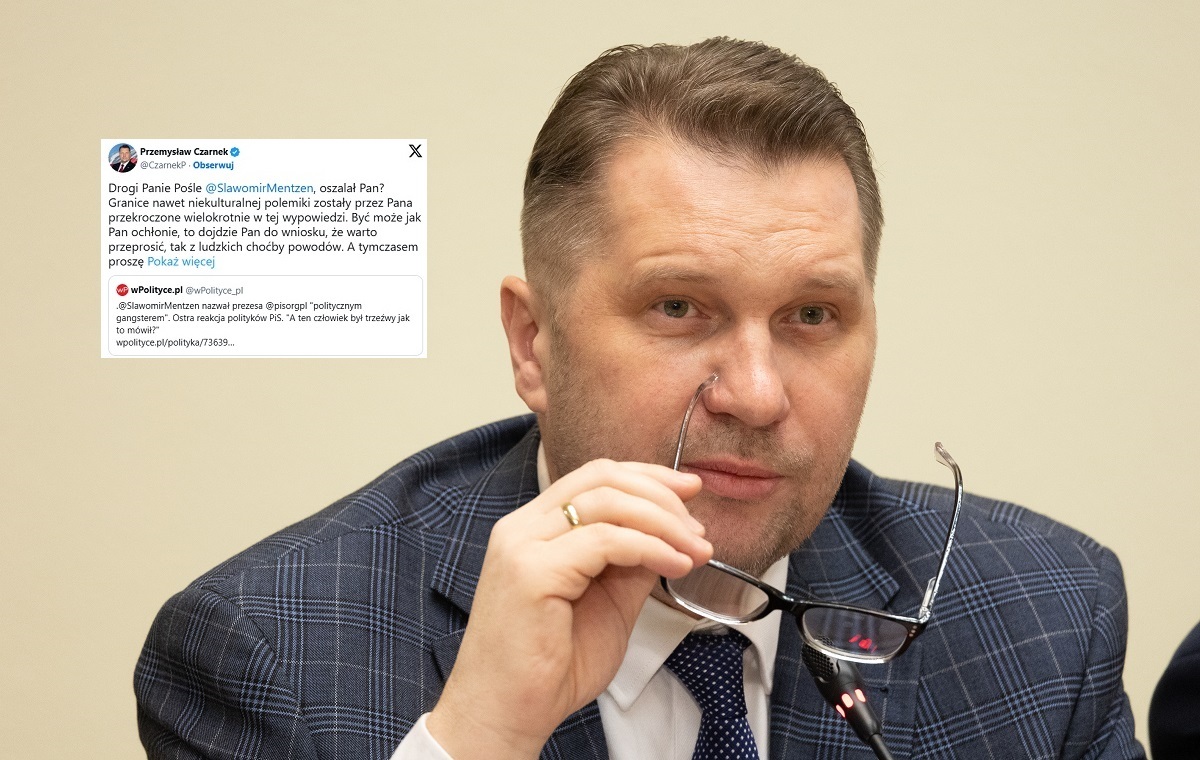 Czarnek rezygnuje z udziału w "piwie z Mentzenem"!
