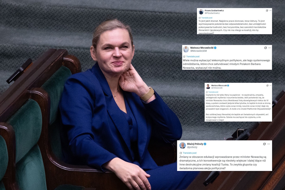 Nowacka tnie lektury. "Rzeź" w polskiej edukacji!