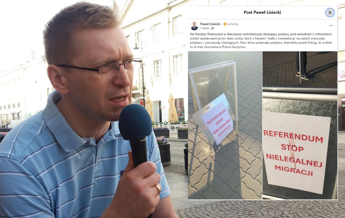 Atak na wolontariuszy zbierających podpisy ws. referendum