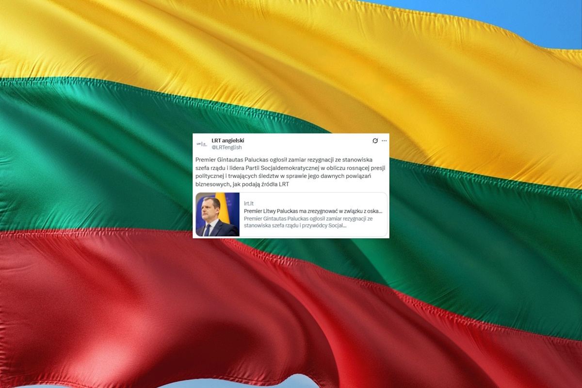 Premier Litwy podał się do dymisji.W tle śledztwo korupcyjne