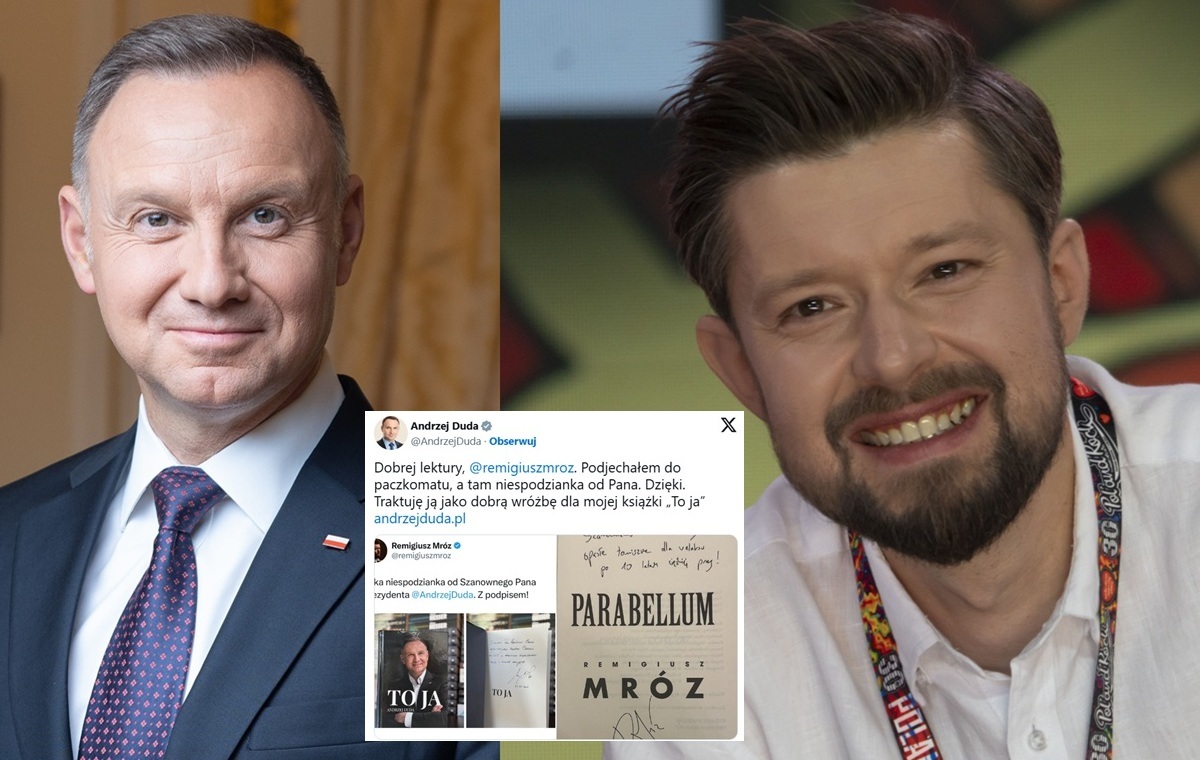 Mróz dostał książkę z podpisem prezydenta. Zrewanżował się