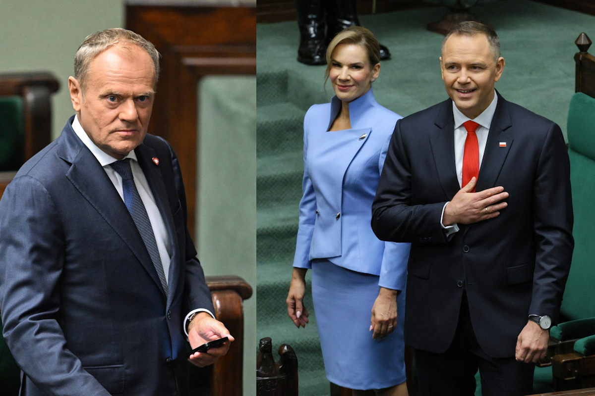 Płomienne orędzie Nawrockiego i dzika frustracja Tuska