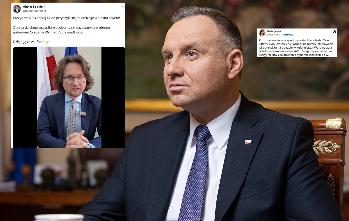 Prezydent Duda wetem uchronił uczelnię AWS. Rektor dziękuje