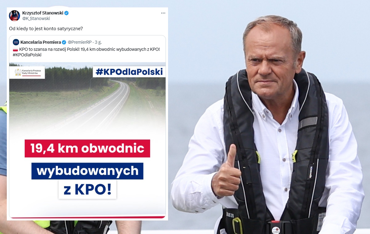 KPRM Tuska cieszy się, iż z KPO powstało... 19 km obwodnic