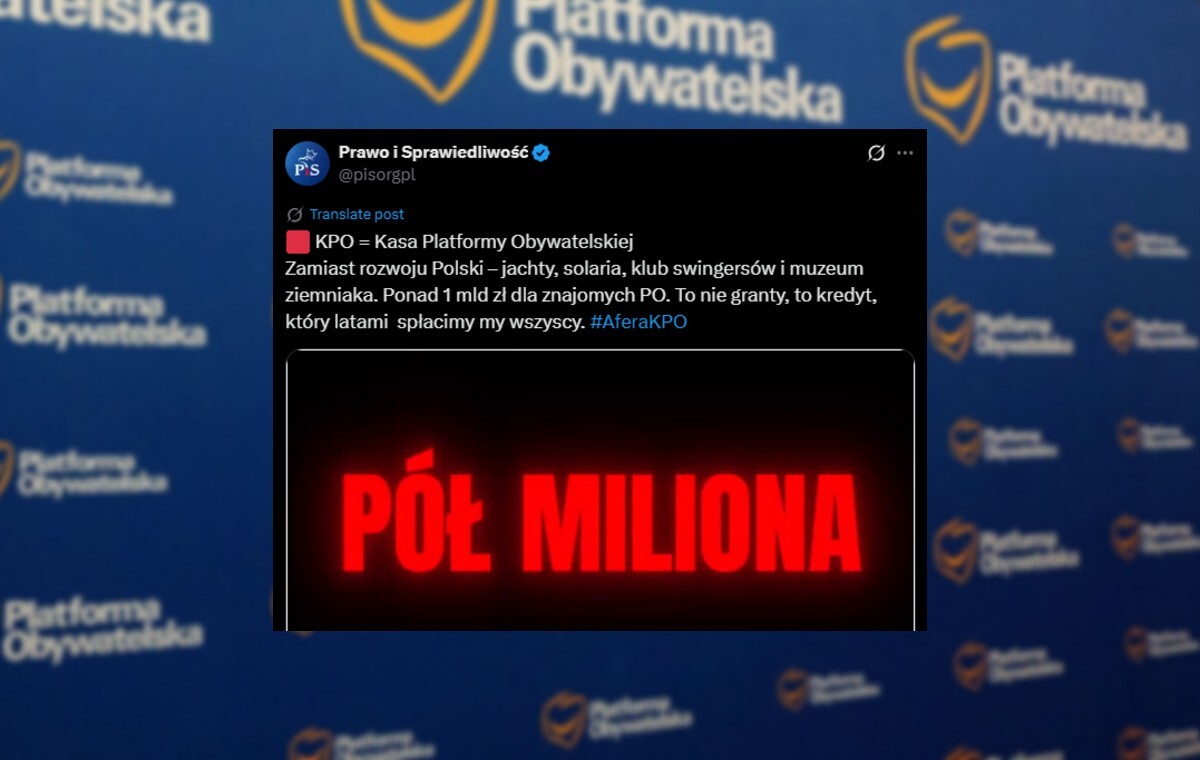 Nowy spot PiS! "KPO, czyli Kasa Platformy Obywatelskiej"