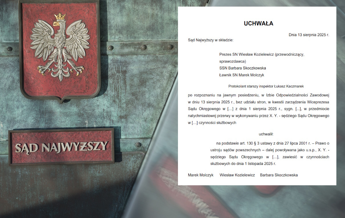 Верховный суд отстранил от должности судью СО в Щецине. Обнаружены наркотики
