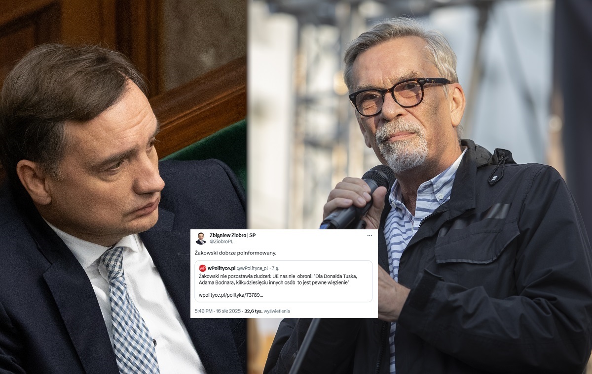 Ziobro skomentował słowa Żakowskiego. Krótko i wymownie