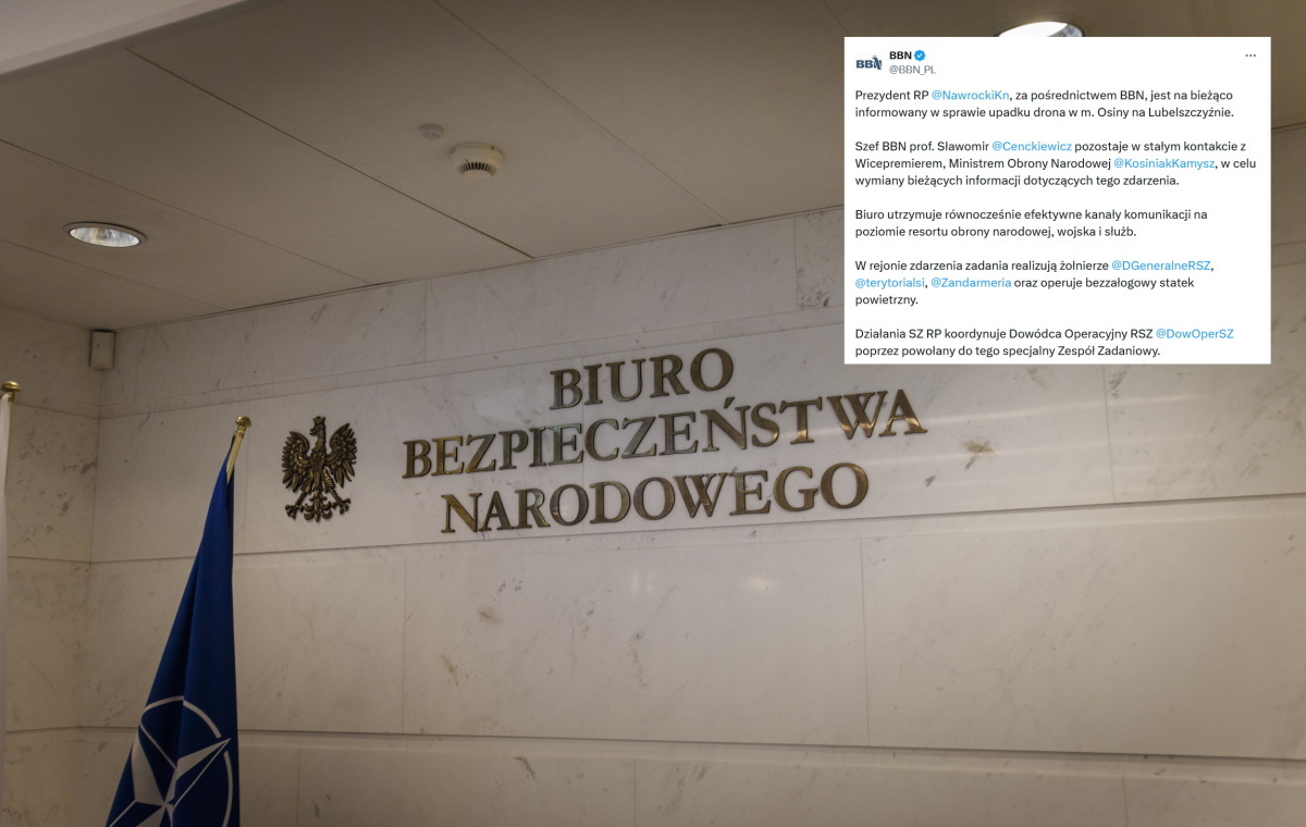 Sytuacja w Osinach. BBN: Prezydent informowany na bieżąco