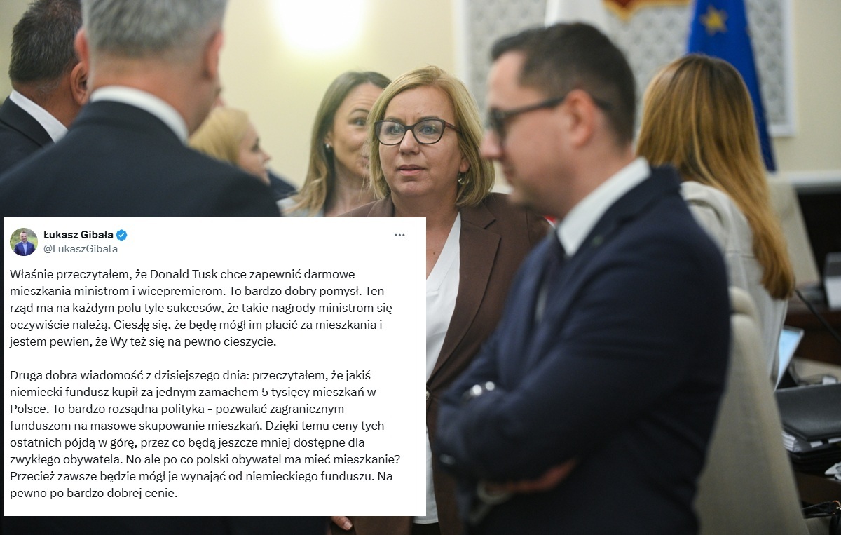 Darmowe mieszkania dla rządu. Gibała nie wytrzymał!