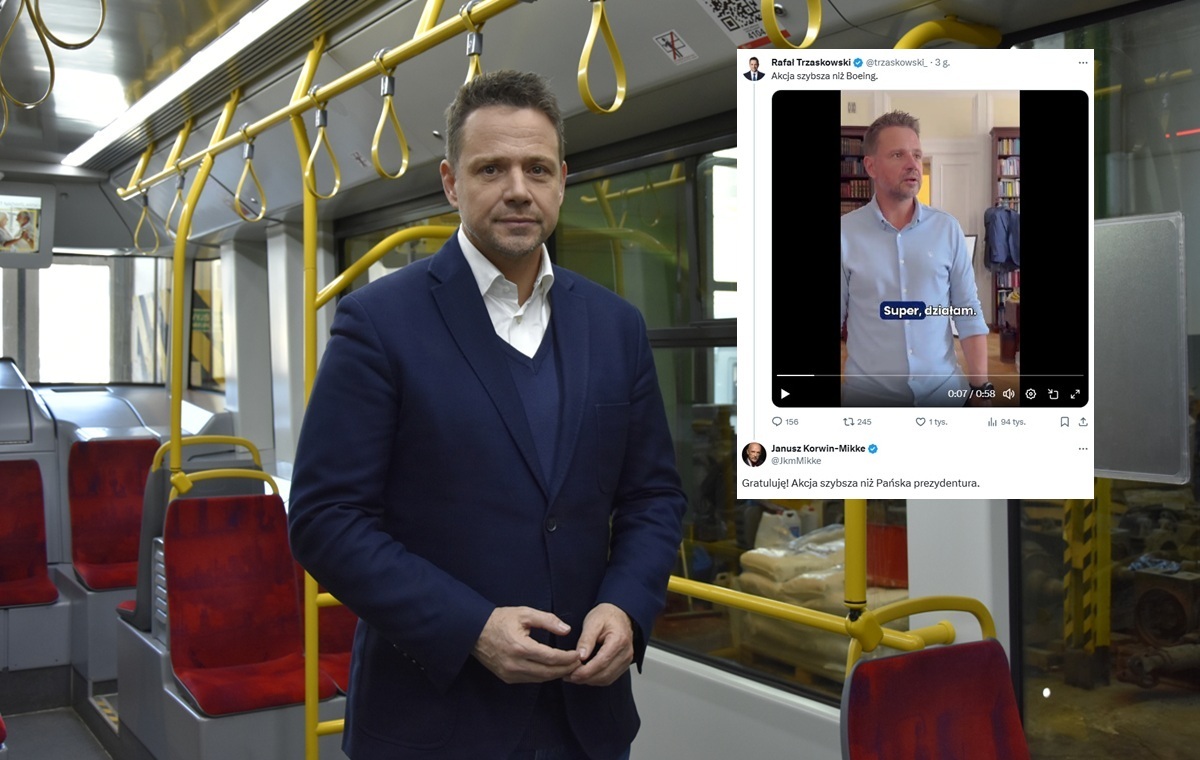 Reakcja Korwin-Mikkego na wideo Trzaskowskiego hitem sieci