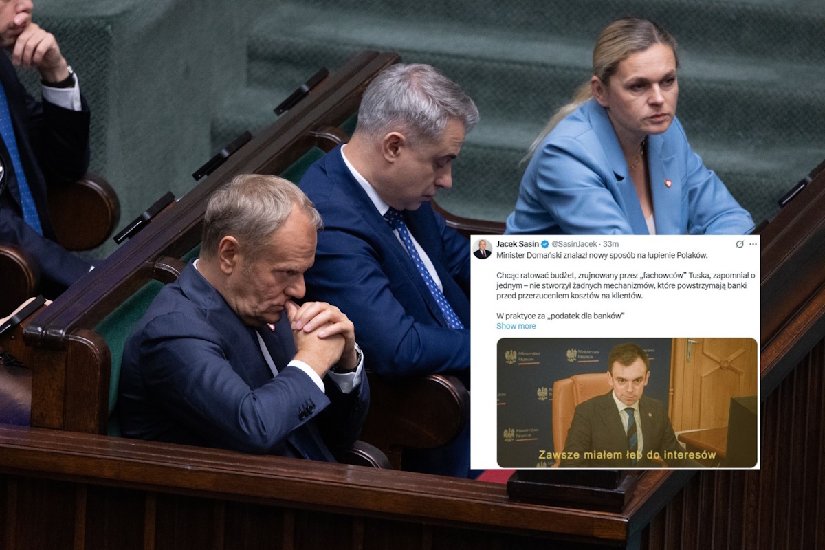 Górnik ws. "podatku bankowego" Domańskiego: Łupienie smerfów