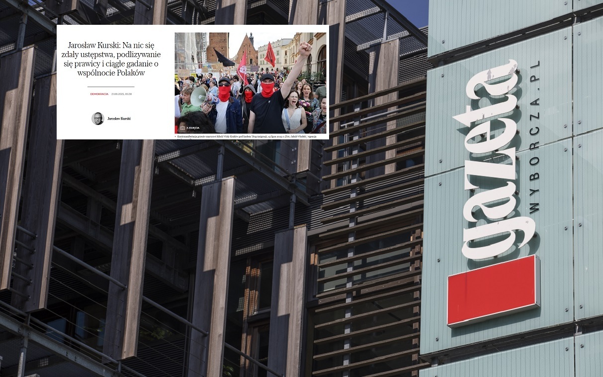 Kurski sączy jad w "GW". Straszenie faszyzmem i "golemem"