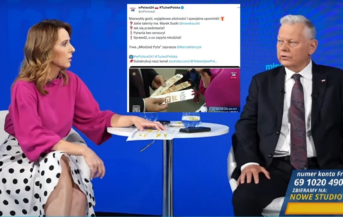 Ciamajda zaskoczył we wPolsce24! Przyniósł własnoręczne dzieła