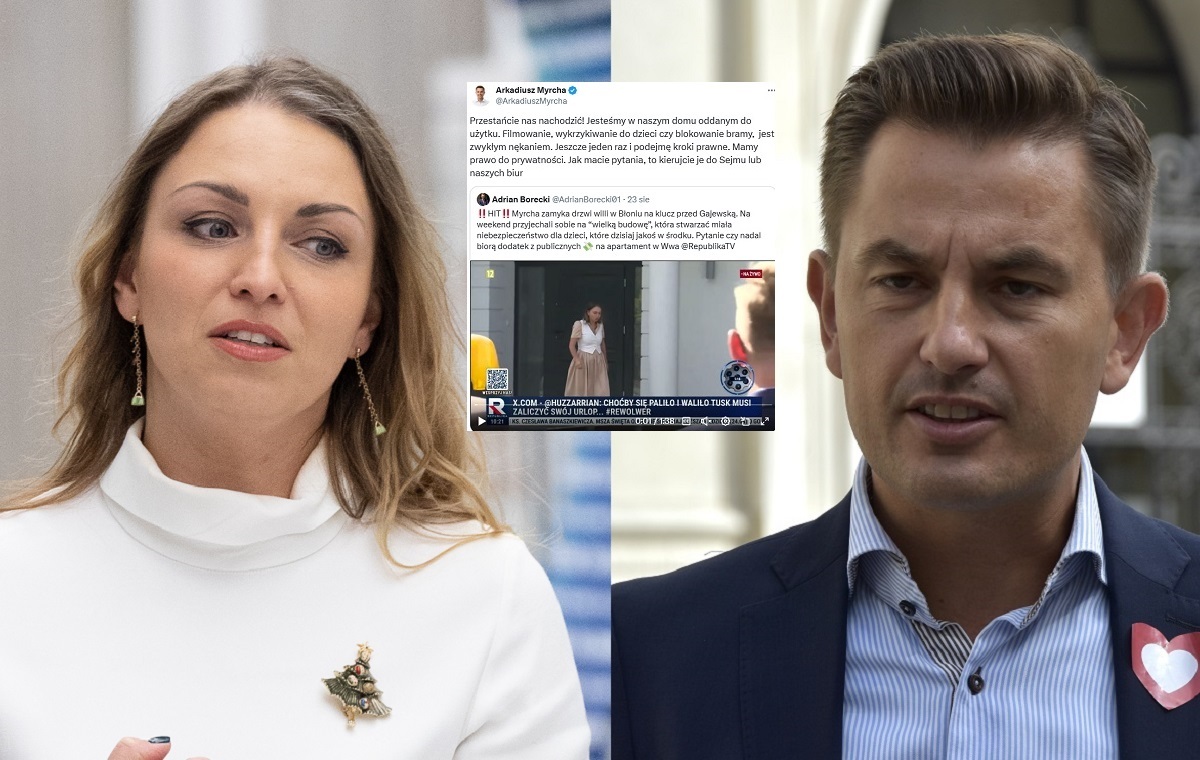 Dziennikarz zastał Myrchów w domu. Nerwowa reakcja polityka