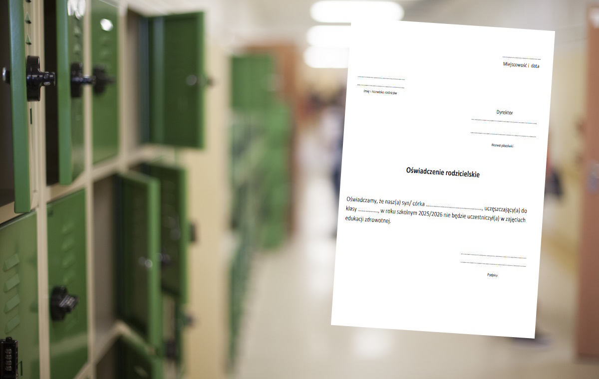 Wypisz dziecko z lekcji edukacji zdrowotnej! Czas do 25 IX