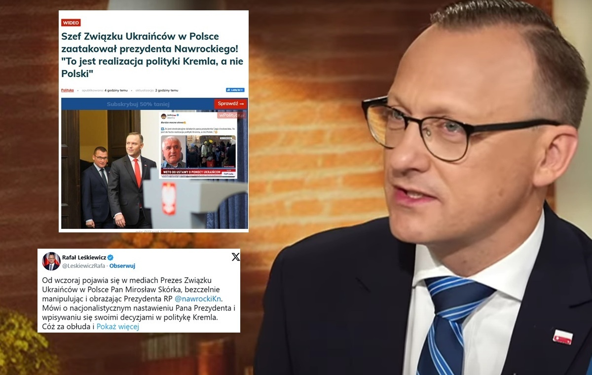 Mocna riposta Leśkiewicza na atak prezesa Związku Ukraińców!