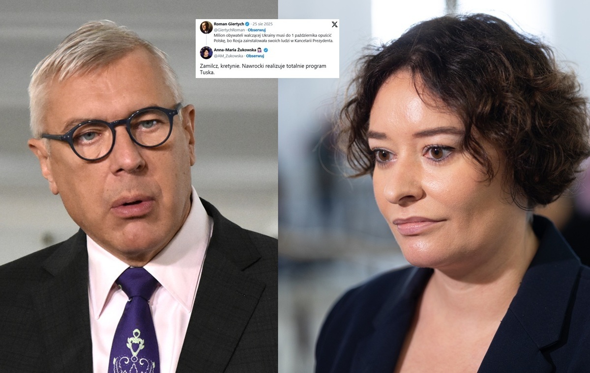 Żukowska dobitnie do Giertycha: "Zamilcz, kretynie"