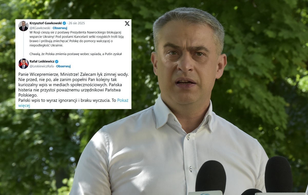 Leśkiewicz do Gawkowskiego: Pański wpis to wyraz ignorancji
