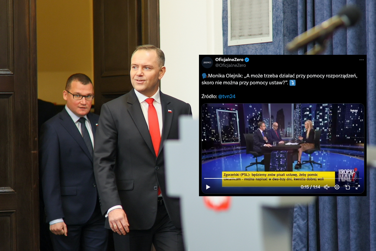 Olejnik sugeruje rządzenie dzięki rozporządzeń! WIDEO