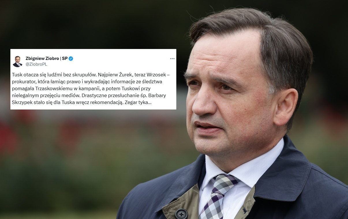 Wrzosek w MS. Ziobro: "Tusk otacza się ludźmi bez skrupułów"