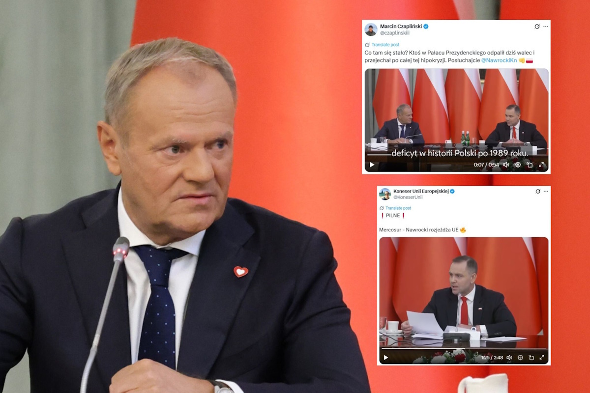 Tusk under substantive fire from the president!