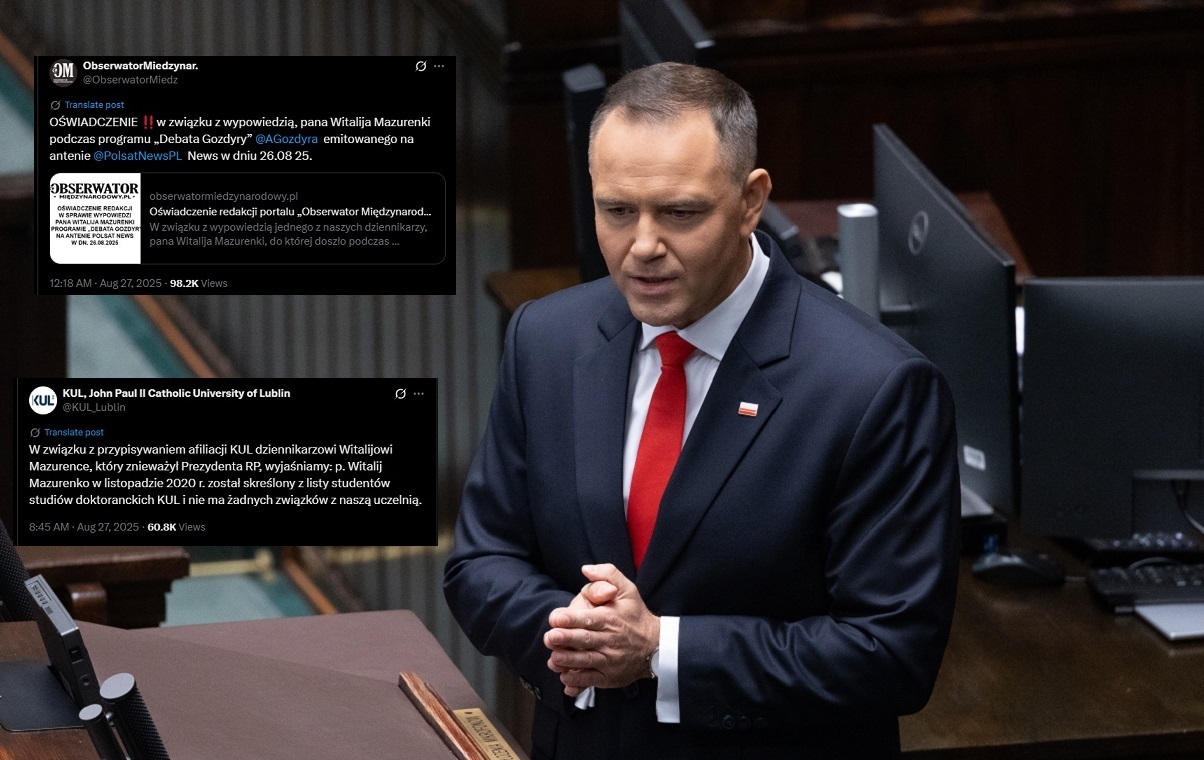 Mazurenko obraził prezydenta. Teraz traci pracę