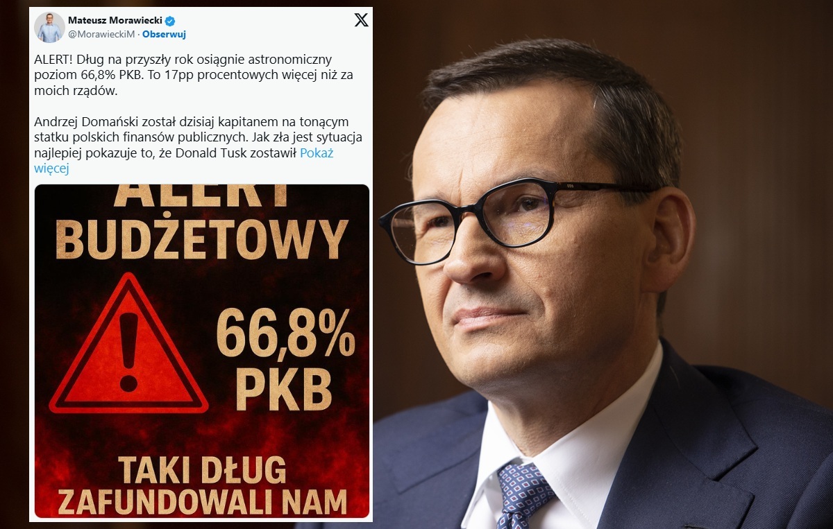 Morawiecki: Tonący statek polskich finansów publicznych