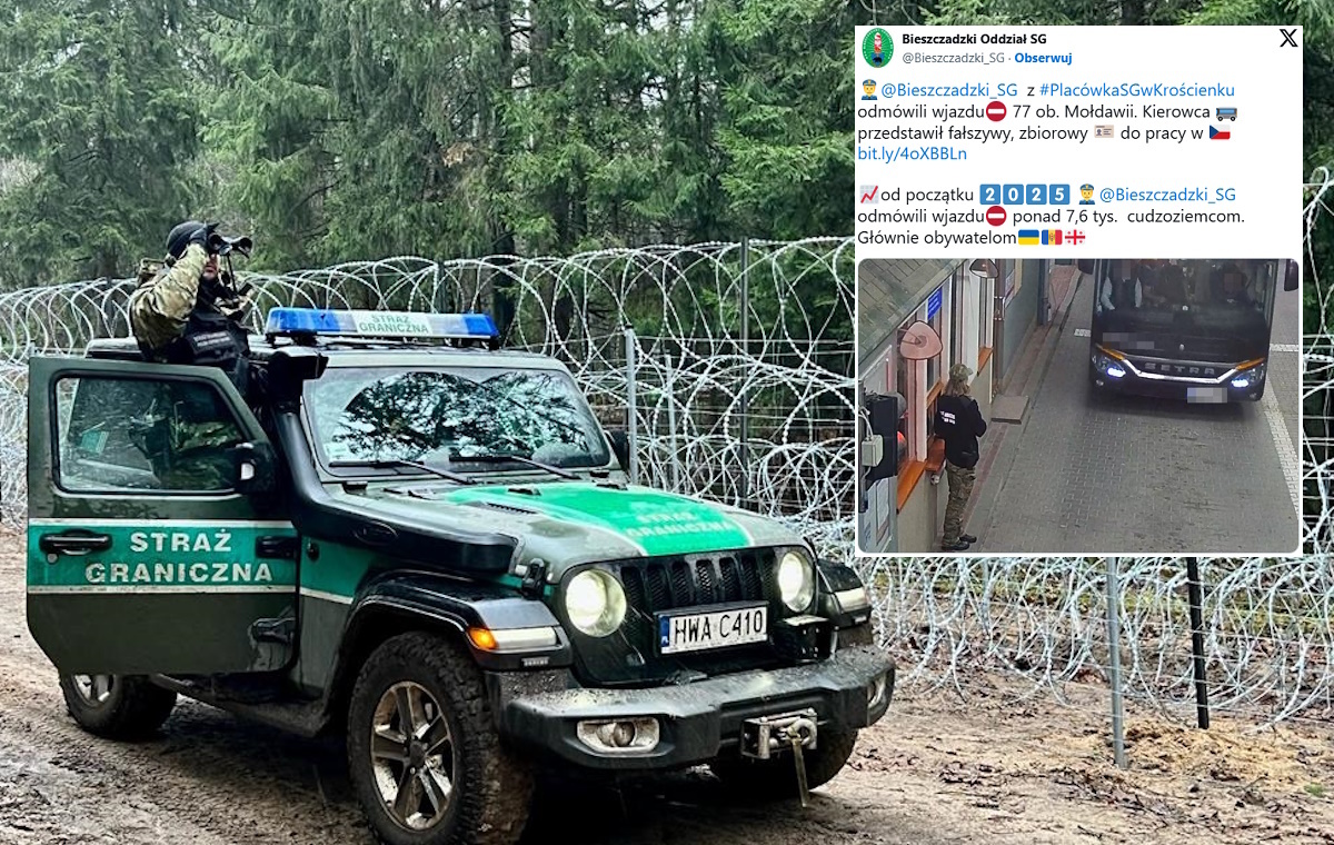 Horrendum. Aż 77 Mołdawian chciało przekroczyć granicę RP!