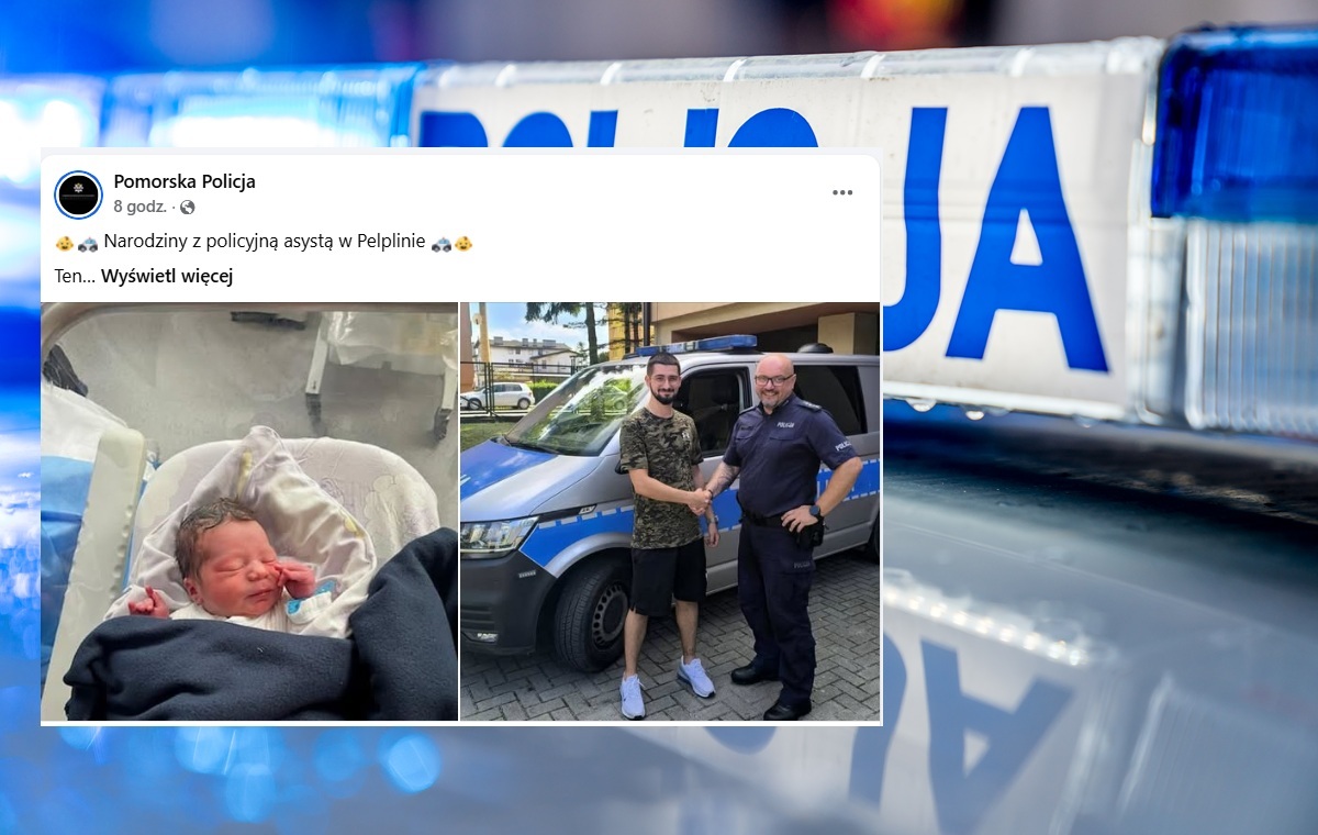 Niesamowite zachowanie policjanta. Pomógł w narodzinach!