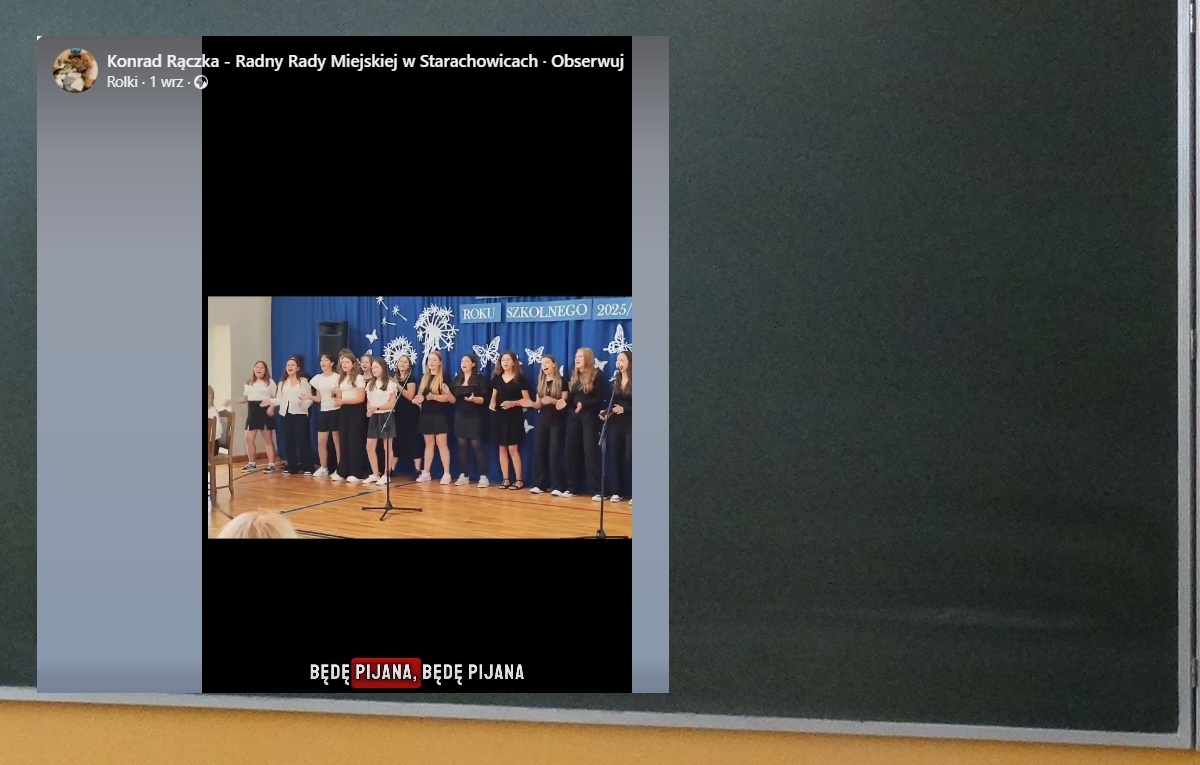 "Będę pijana, będę pijana". Uczennice z wulgarnym utworem