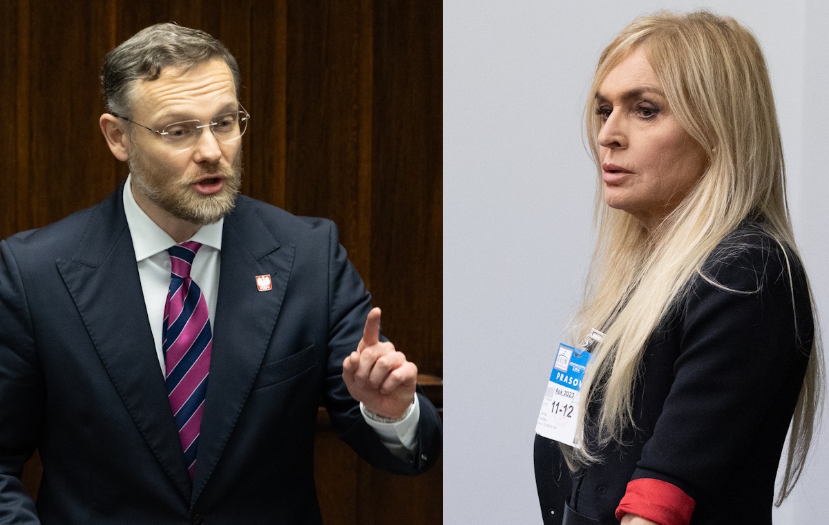 A strong clash between Olejnik and Bogucki. It was about the issue of reparations